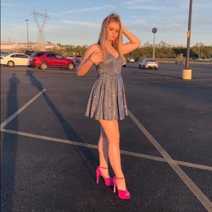 Blue Sparkly Homecoming Dress!